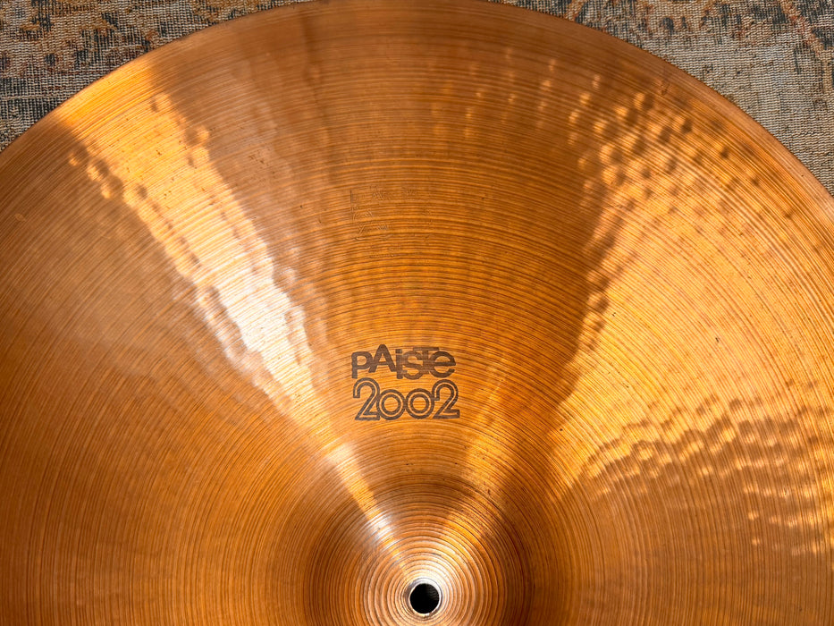 1978 Vintage Paiste 2002 Ride 22” FACTORY STAMPED! CLEAN! THE ORIGINAL! 2972 g WHY PAY $560?
