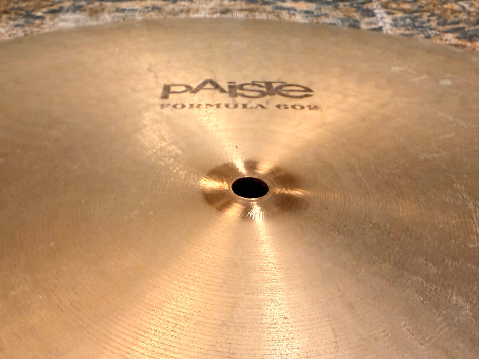 VINTAGE Paiste 602 FLAT RIDE 20” Medium ICONIC Controlled Mellow Incredible Definition! Black Label 2398 g