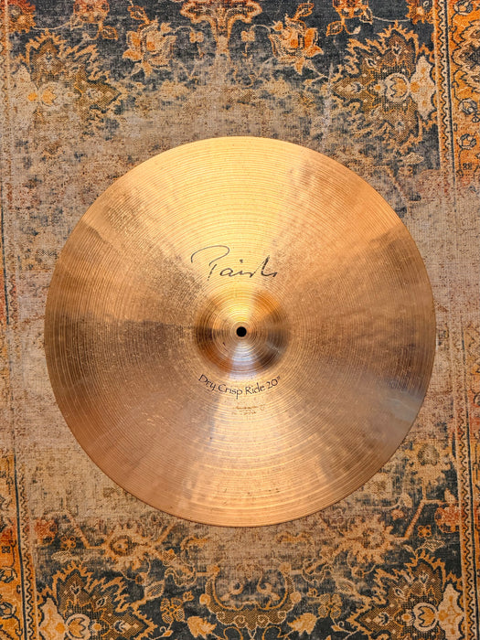Discontinued PAISTE SIGNATURE DRY CRISP Ride 20” Dark, Clean, And Controlled! 2382 g