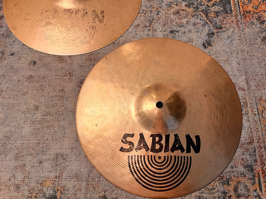 Rare 30 YR Old DARK Crisp Sabian HH 13” Hihats 795 1195 g BRILLIANT! Sound Phenomenal! Listen