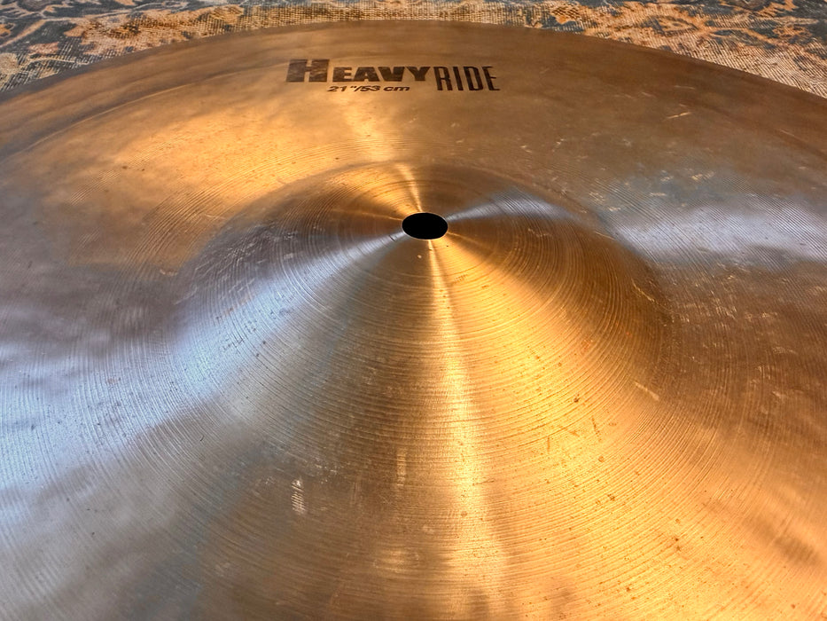 Zildjian 21” K Heavy Ride DISCONTINUED! SMOOTH DARK Versatile! Aged Mellowed  21 Years! 3272 g