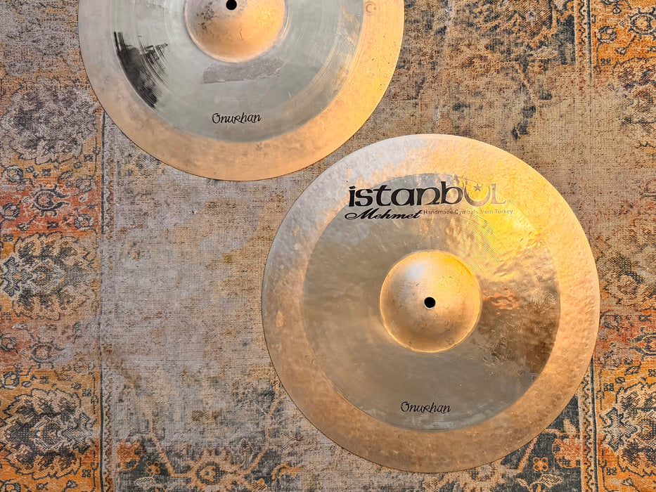 ISTANBUL Mehmet Brilliant Sand Blasted Paper Thin Hihats 16” 1069 1078 g LIGHT RESPONSIVE SMOOTH