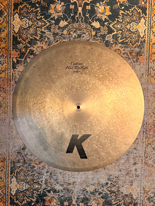 Zildjian 22” K Custom FLAT RIDE Rare Discontinued! 2590 g DRIER DARK Tight Definition! Controlled!