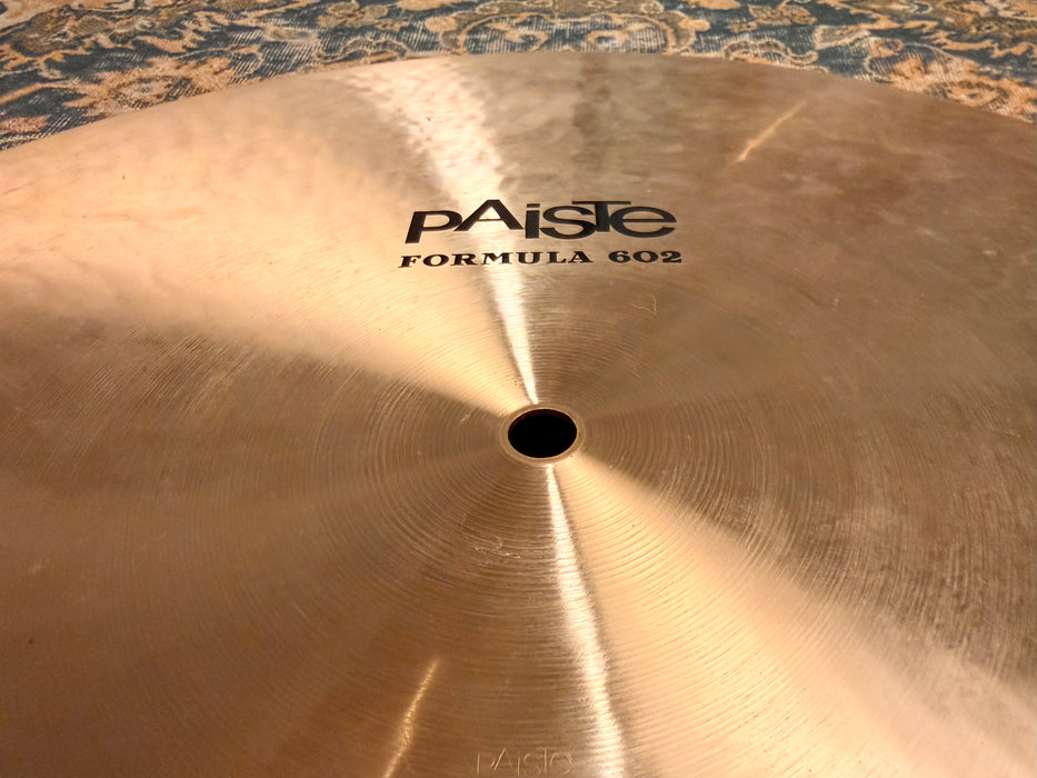 PAISTE 602 Medium Flat Ride 20" CLEAN! GLASSY Mellow Tone! ULTRA SMOOTH! 2311 g Don’t Pay $760!