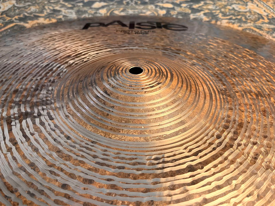 Unique Dry PROTOTYPE Paiste HIGH DEFINITION 22” Ride 3662 g IMMACULATE! Wide Lathe! Nothing Like THIS!