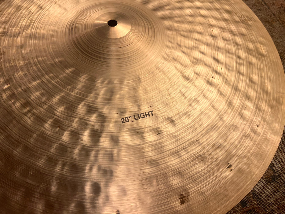Rare LIMITED Zildjian K CONSTANTINOPLE LIGHT RIDE 20” 1818 g THIN IMMACULATE