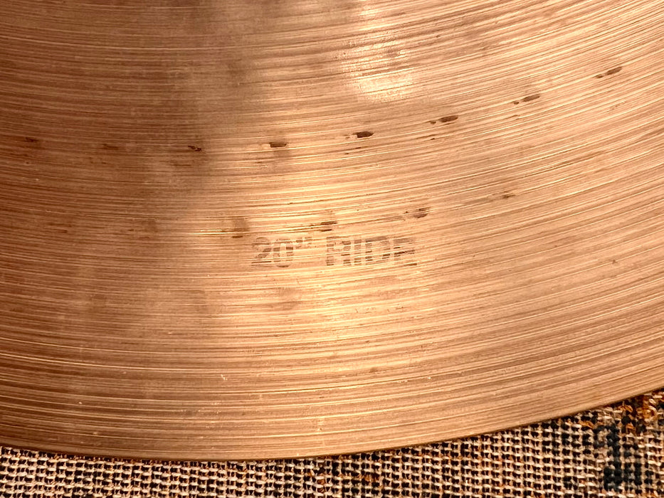 ZILDJIAN A & CIE "Vintage" 20" RIDE 1866 g 1st RUN! Stick + Warm Tone! CRASHABLE! Discontinued!