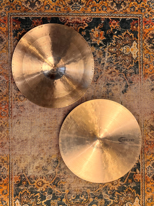 LIGHT SMOOTH Sabian CRESCENT Hammertone Hihats 14” 851 1173 g MINT Jeff Hamilton
