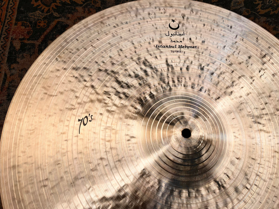 Ultra Warm ISTANBUL Mehmet Nostalgia 70s 21” Ride ONLY 2024 g Super Crashable! GLOWING Tone
