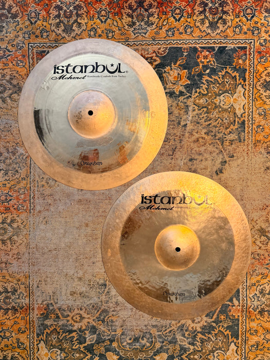 ISTANBUL Mehmet Brilliant Sand Blasted Paper Thin Hihats 16” 1069 1078 g LIGHT RESPONSIVE SMOOTH