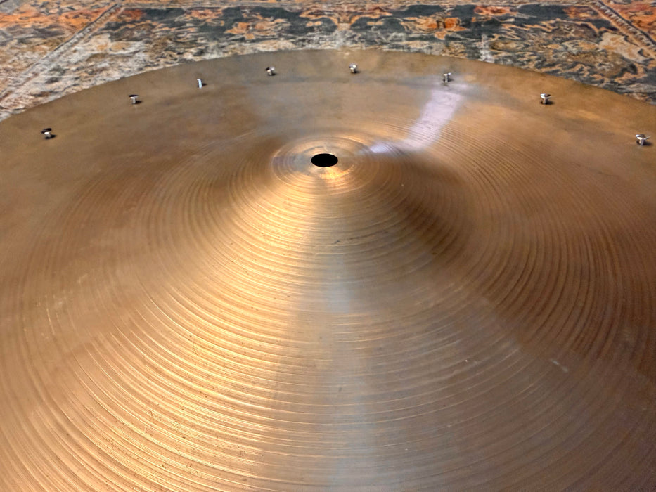 ALL RIVETS Rare Vintage Zildjian REAL DEAL 22” SWISH KNOCKER China 3024 g ALT RIDE
