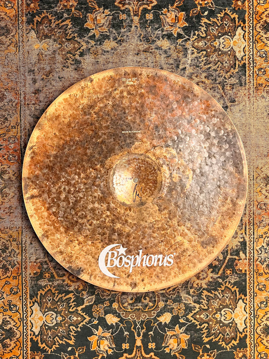 BOSPHORUS TURK PROTOTYPE LOW BELL DRY COMPLEX Ride 22” Perfect 2200 g MINT! Raw Light Airy