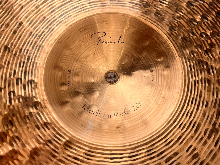 Rare Paiste TRADITIONAL Medium 20” Crash Ride Sizzle 2168 g AMAZING Cd! Ultra Warm Crashable Mellow