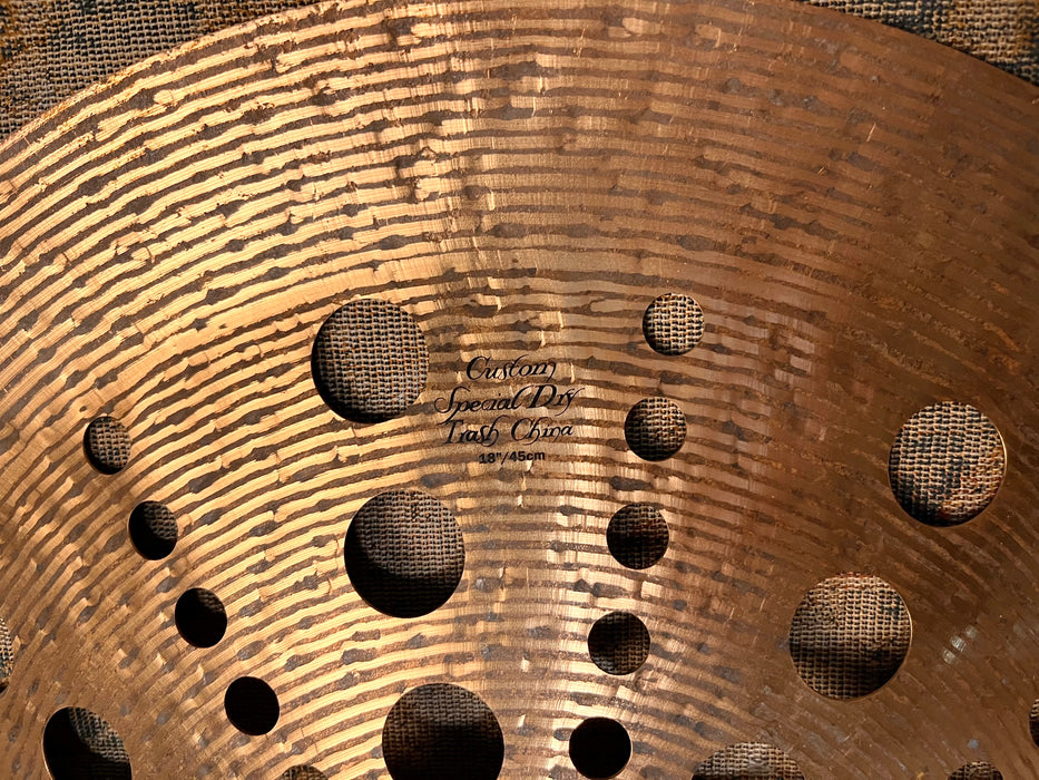 Zildjian K Custom SPECIAL DRY TRASH China 18” PAPERTHIN at only 1198 g Perfect! Why Pay $460