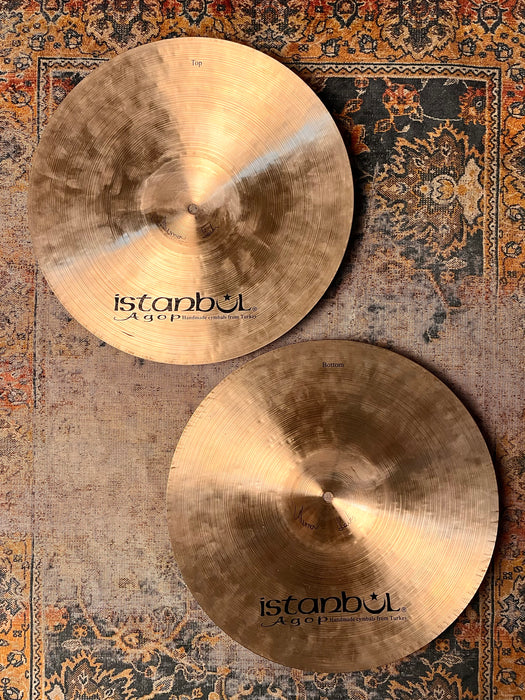ISTANBUL AGOP 16” TRADITIONAL Hihats 1156 1411 g ULTRA WARM & DARK! Stunning! Clean!