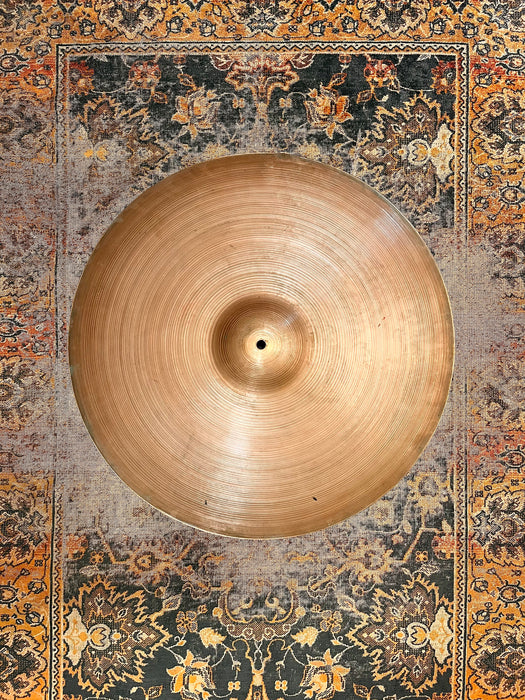 VINTAGE Zildjian 1960s 22” Medium Thin Dry Light Crash Ride 2740 g DEEP DARK Patina VERSATILE