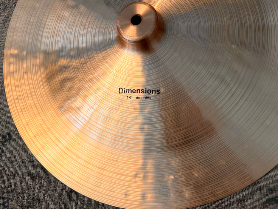 PAISTE Dimensions THIN CHINA 18” DARK Complex & Very Responsive Amazing shape! 1095 g Hard to Find