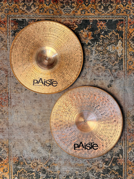 DARK COMPLEX PAISTE Dimensions Medium Heavy Crunch Hihats 14” 960 1360 g CLEAN! Hard To Find!