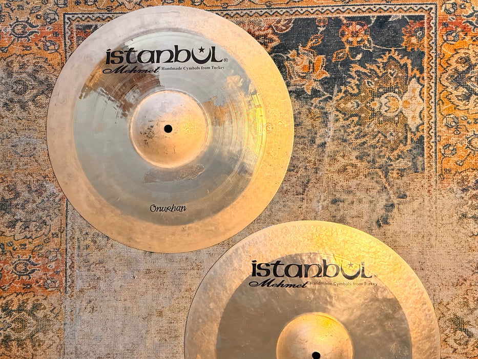 ISTANBUL Mehmet Brilliant Sand Blasted Paper Thin Hihats 16” 1069 1078 g LIGHT RESPONSIVE SMOOTH
