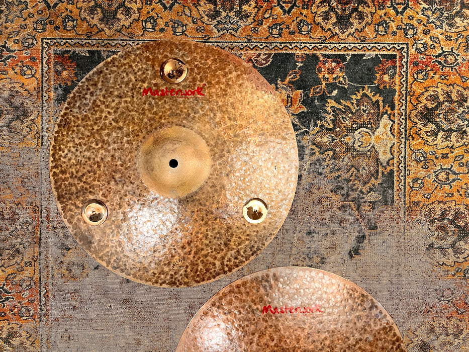 DARK DRY MASTERWORK 16” PAPERTHIN Hihats w JINGLES 997 1082 g Unlathed TURK!