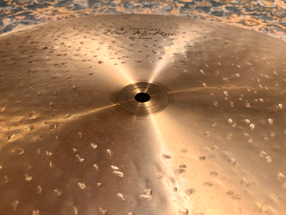 Zildjian K CUSTOM FLAT Ride 20” DARK SMOOTH 2242 g Pinpoint Clean Stick Attack! Don’t Pay $500