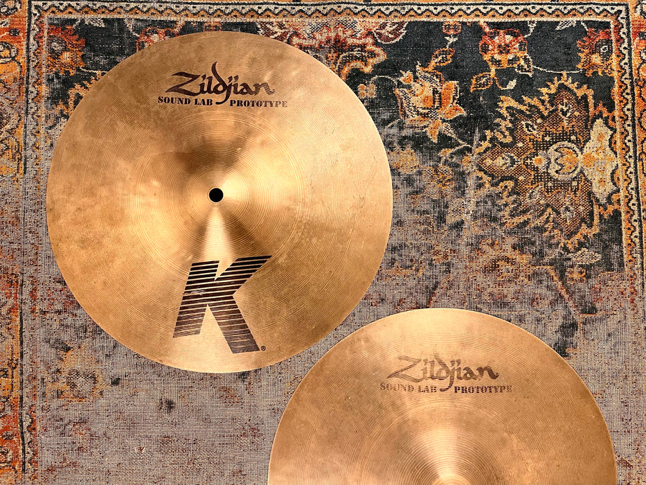 Rare Zildjian K PROTOTYPE Hihats 13” 830 1095 g Clean CRISP Warm Don’t CLANK!