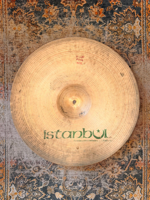 RARE Vintage ISTANBUL Pre Split AGOP MEHMET Factory PING Ride 20" 2696 g FOCUSED Pronounced PING