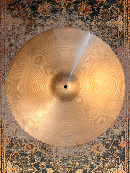 Gorgeous 1960s Vintage Zildjian 22” BIG Light Crash Ride 2846 g Hand Hammered Smooth Dark Crashable