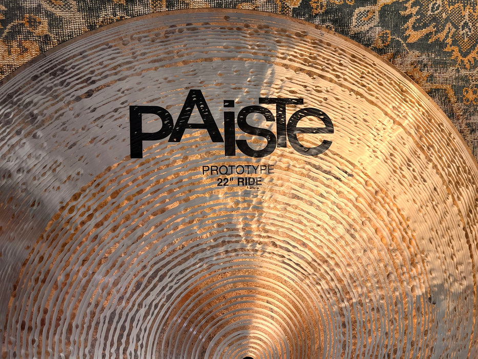 Unique Dry PROTOTYPE Paiste HIGH DEFINITION 22” Ride 3662 g IMMACULATE! Wide Lathe! Nothing Like THIS!