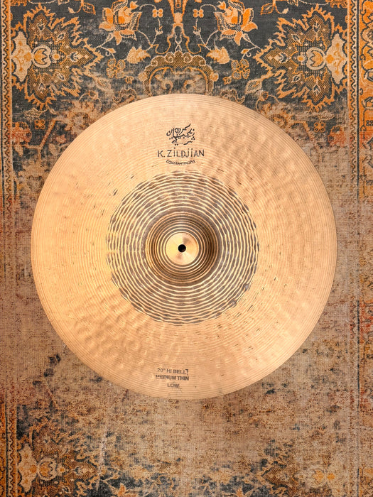 ZILDJIAN K CONSTANTINOPLE HI BELL Medium Thin LOW 20” Ride Crash 1964 g LIGHT PAPERY! Rare