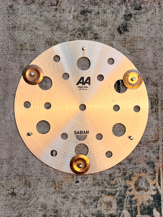 HOLY HELL!!! It’s a JINGLE DISC! Sabian 10” EFFECTS Sizzle w/Tambourine Jingles AA 1048 g