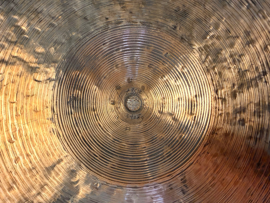 Unique MONGIELLO CUSTOM 25” THIN CRASH RIDE Pre-Aged Ultra Dark Smoky Beautiful Cymbal! 3408 g