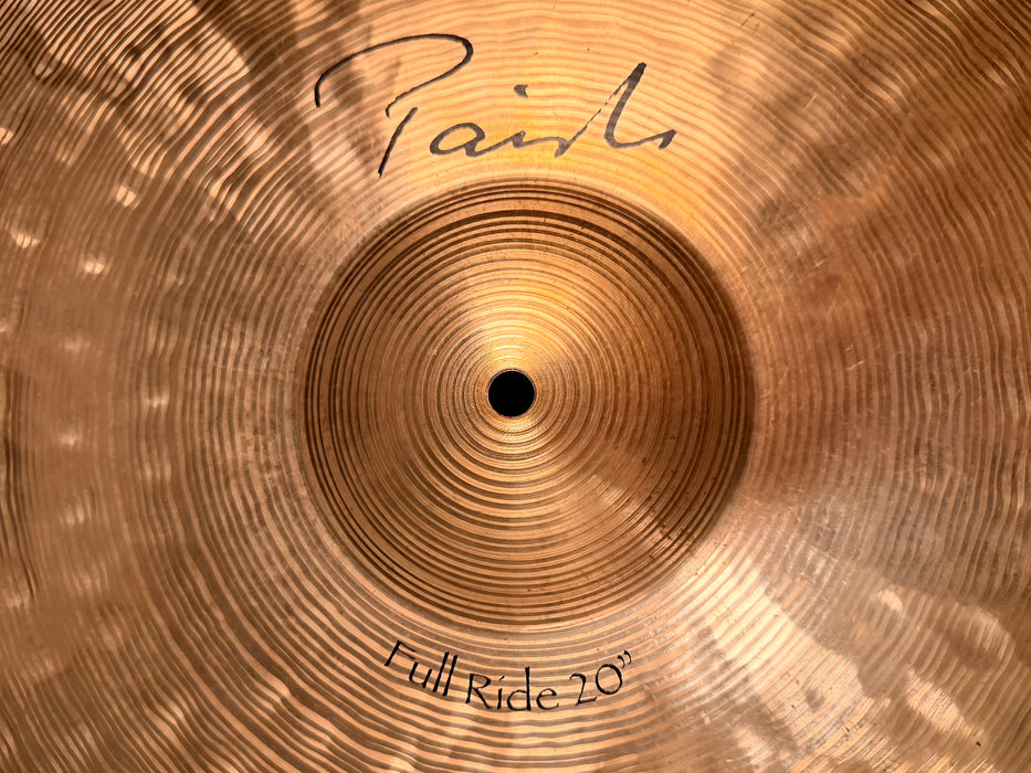 PAISTE Signature FULL Ride 20" Famously CLEAN Semi-DARK Tone! 2482 g Don’t Guess at Tone For 650!
