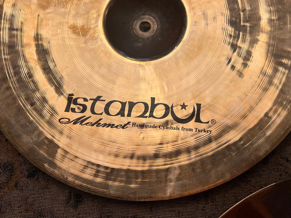 HAND HAMMERED ISTANBUL Mehmet 15" BLACK BELL Hihats 1226 1405 g Brilliant
