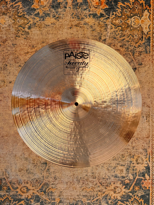 Rare Paiste PROTOTYPE Twenty Series CRASH 18” Light Ride 1622 g PERFECT Dark Full
