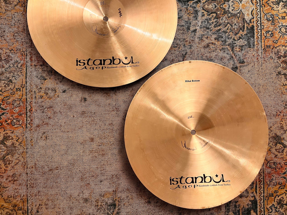 Istanbul AGOP JOEY WARONKER Hihats 14” 778 1112 g CLEAN! Responsive & Complex! Why Pay $607??