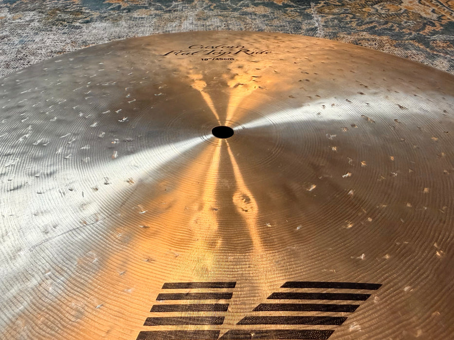 RARE Zildjian K CUSTOM Flat Ride 18” TIGHT FOCUSED CONTROLLED! Very Defined! 1710 g