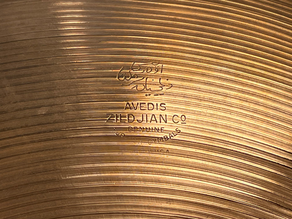 BIG Light 1960s Vintage Zildjian 22” Light Crash Ride 2684 g Complex Full Crash GORGEOUS! Versatile