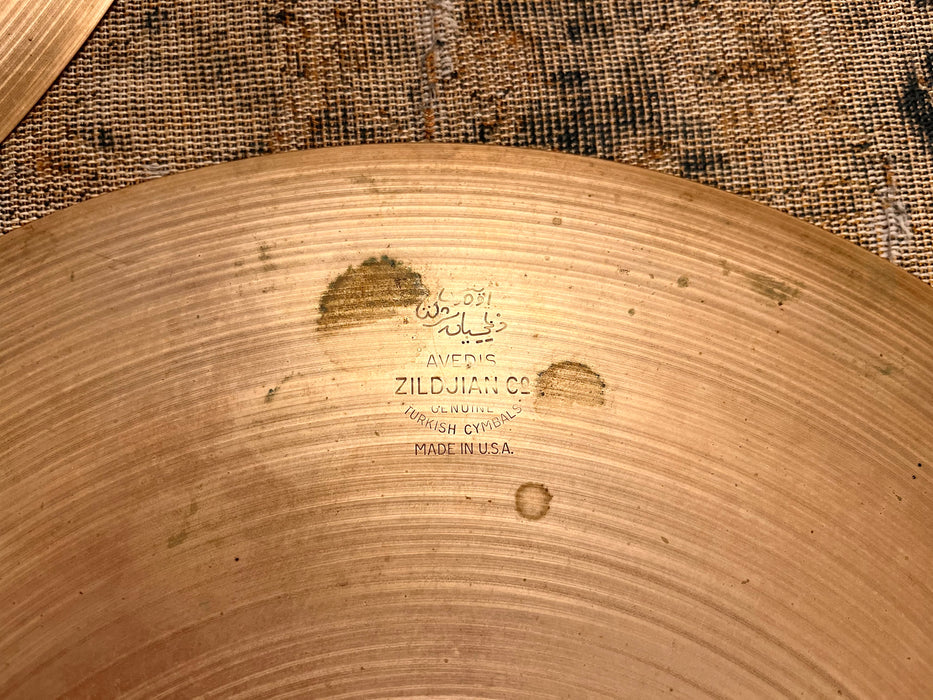Ultra PAPER THIN EARLY 1950s Vintage Zildjian 14” Hihats 730 796 g LIGHT COMPLEX WHISPY! CLEAN