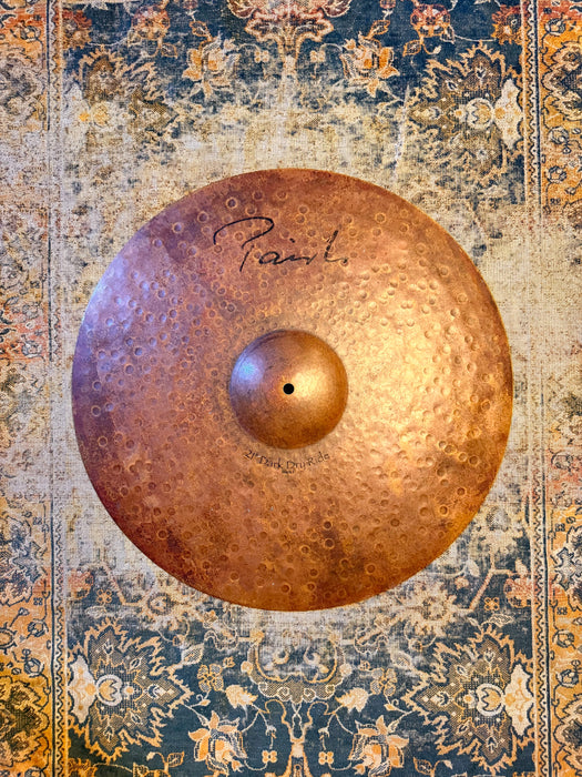 THE FAMOUS Rare Paiste DARK ENERGY DARK DRY RIDE 21” Fantastic Shape! Deep Raw Sienna Color! Dry Complex! 2472 g