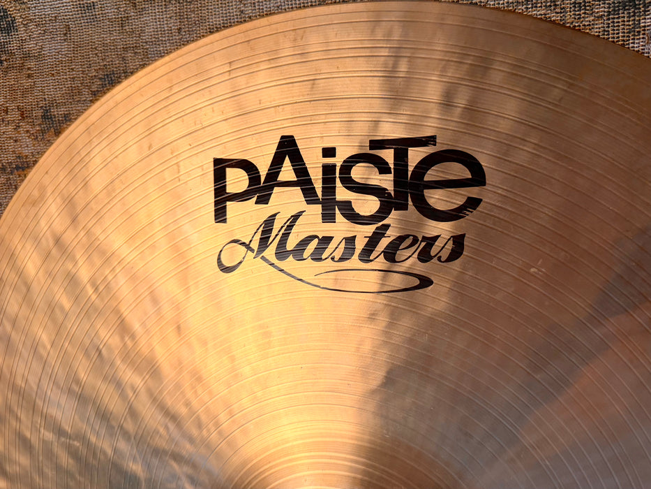Paiste MASTERS Dark Crash 18” Gorgeous PAPER THIN Dark Complex at 1295 g Don’t Pay $550 For A Guess