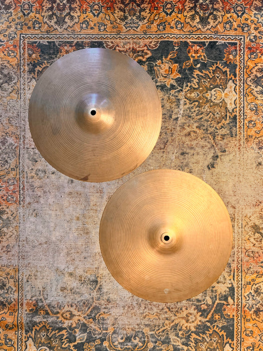 1960s Vintage Zildjian 14” Hihats 854 996 g RINGO Light Whipsy Classic 60s TONE! Tight But Complex!v