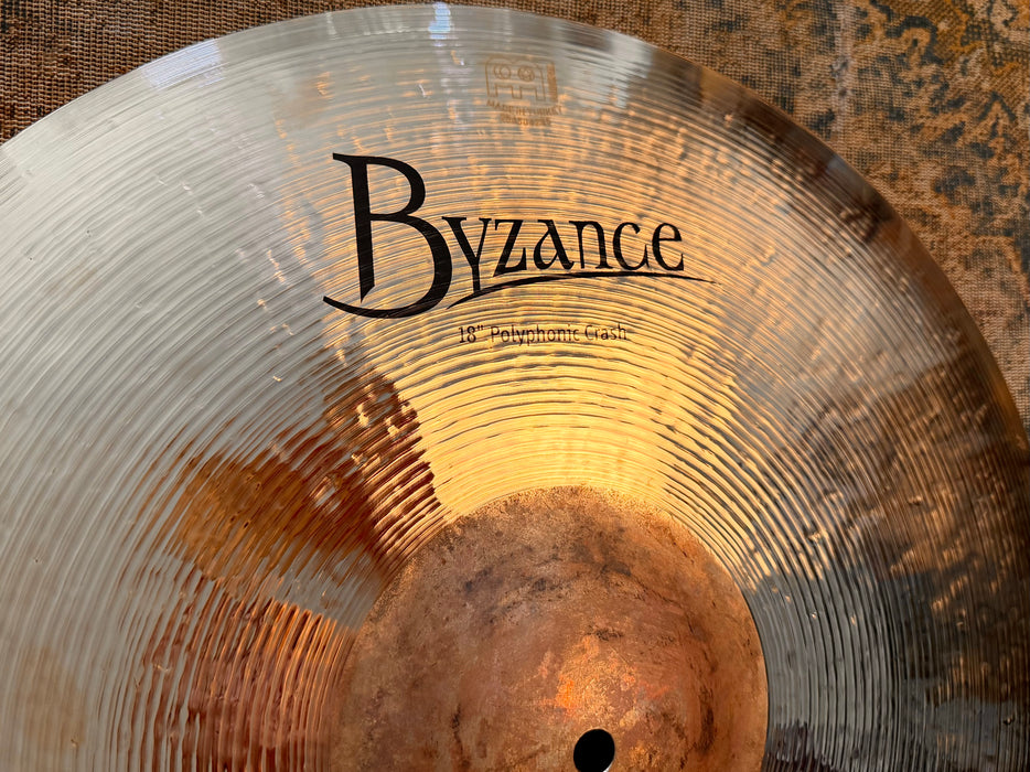 Meinl BYZANCE POLYPHONIC BRILLIANT Crash 18” LIMITED EDITION! PERFECT! RAW BELL! 1398 g