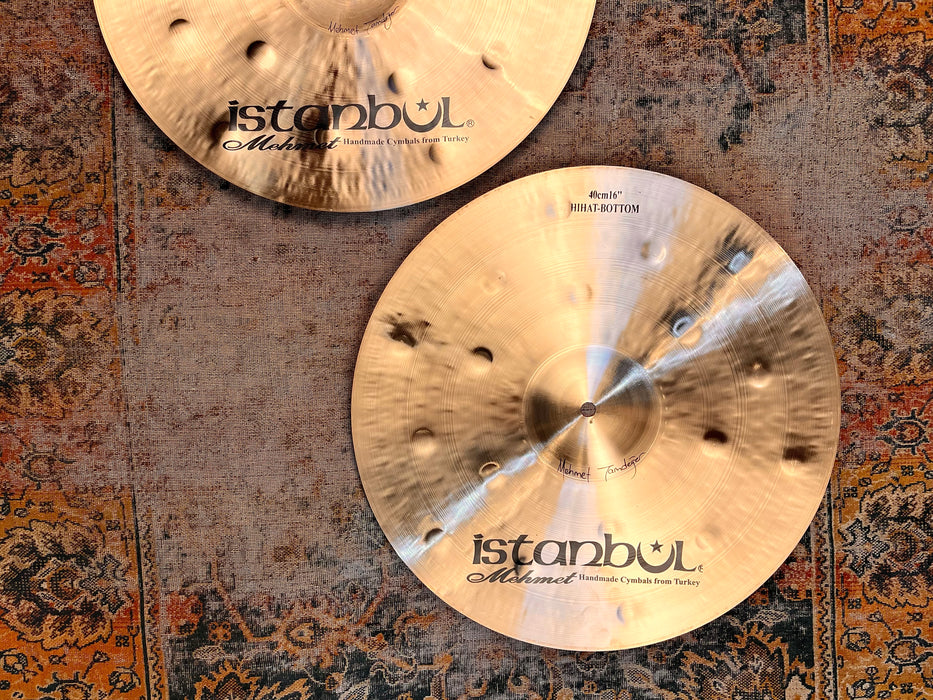 Massive Dark Huge DUO ISTANBUL Mehmet Hamer Hihats 16” 1227 1388 g PERFECT! Don’t Pay $680!