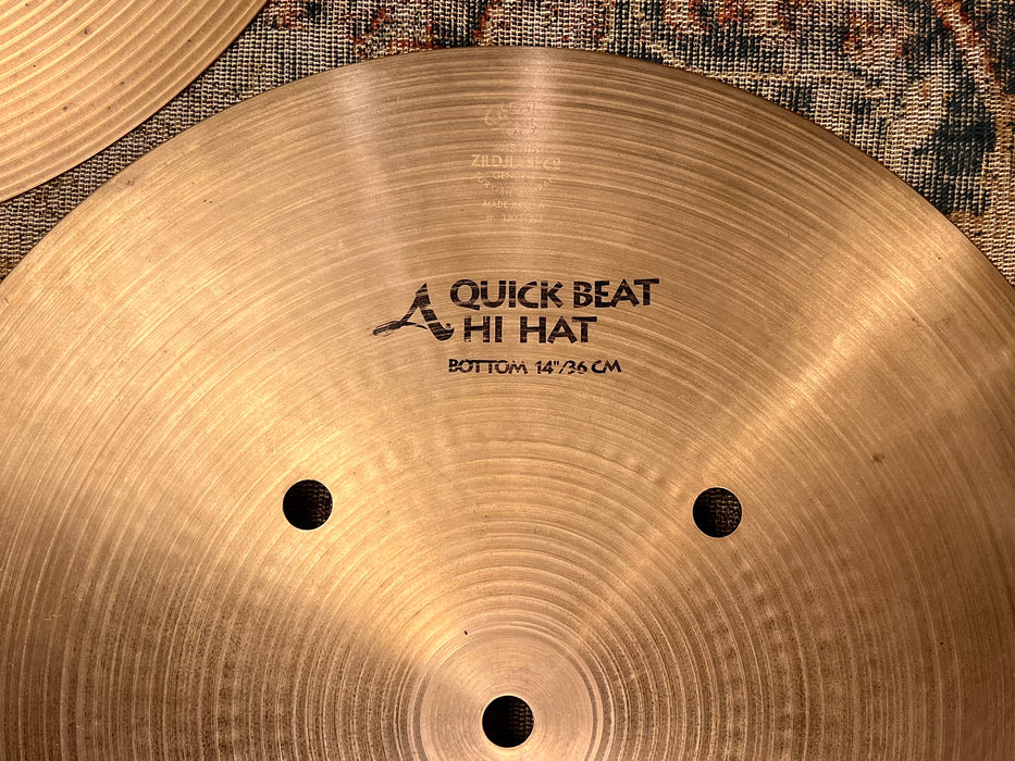 ULTRA CRISP Tight Zildjian Earlier QUICK BEAT 14” Hihats 1185 1378 g CLEAN Tone