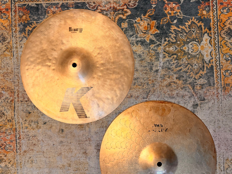 ULTRA CRISP Zildjian K/Z COMBO 13" Hihats 792 1498 g SEMI DRY SEMI DARK Don’t Pay $500!