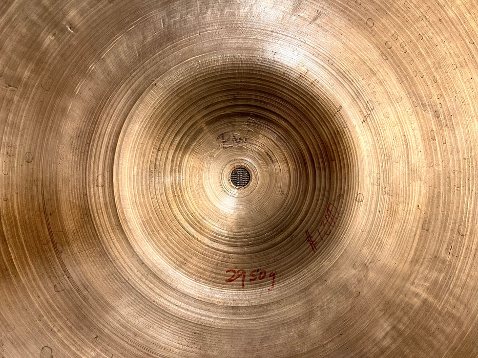 HOLY GRAIL Vintage Zildjian 24” TRANS STAMP 1940s RIDE CRASH 2940 g Amazing CYMBAL! End Of The Road A!