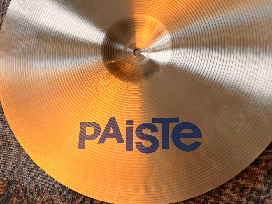 Vintage Paiste BLUE LABEL 602 HEAVY Ride 20” 2518 g SUPER CLEAN LOOK! SUPER CLEAN TONE!