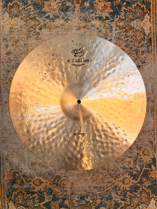 Zildjian K CONSTANTINOPLE BOUNCE Ride 20” Amazing Shape! 1924 g DARK SMOKY Discontinued?