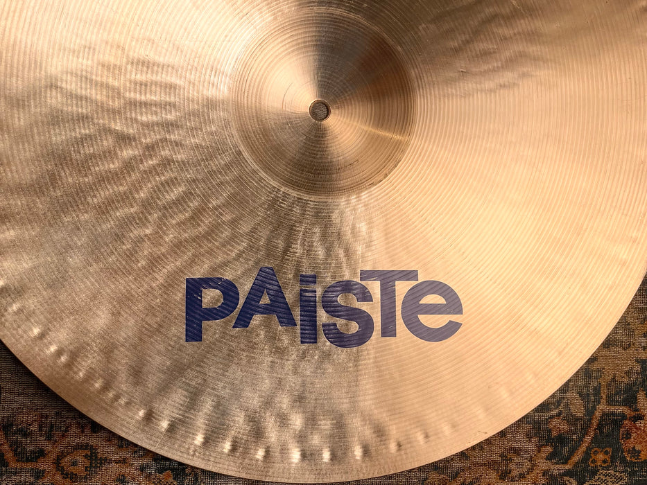 RARE Vintage Paiste BLUE LABEL 21” HEAVY 2895 g Ride Keltner Wertico! VERY CLEAN! Collectible!
